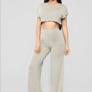 2 pc FASHION NOVA SET in “khaki”